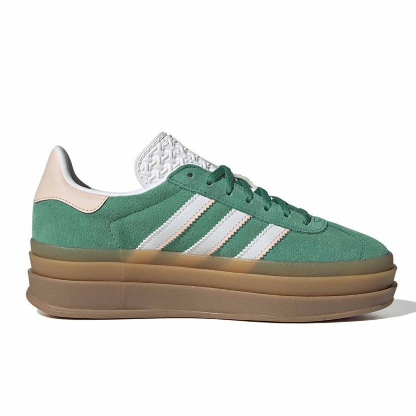 B'z 「GREEN」 adidas Originals Gazelle Bold Sneaker Youth Green/White | Studio 88