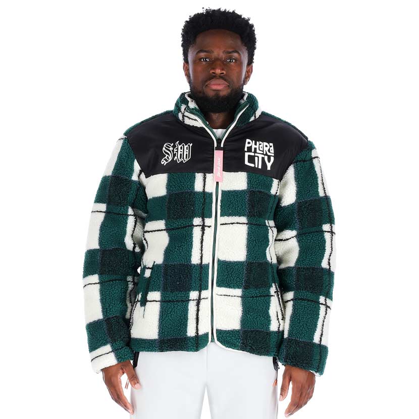 Skhanda World Check Poetry Puffer Jacket Mens Multi | Studio 88