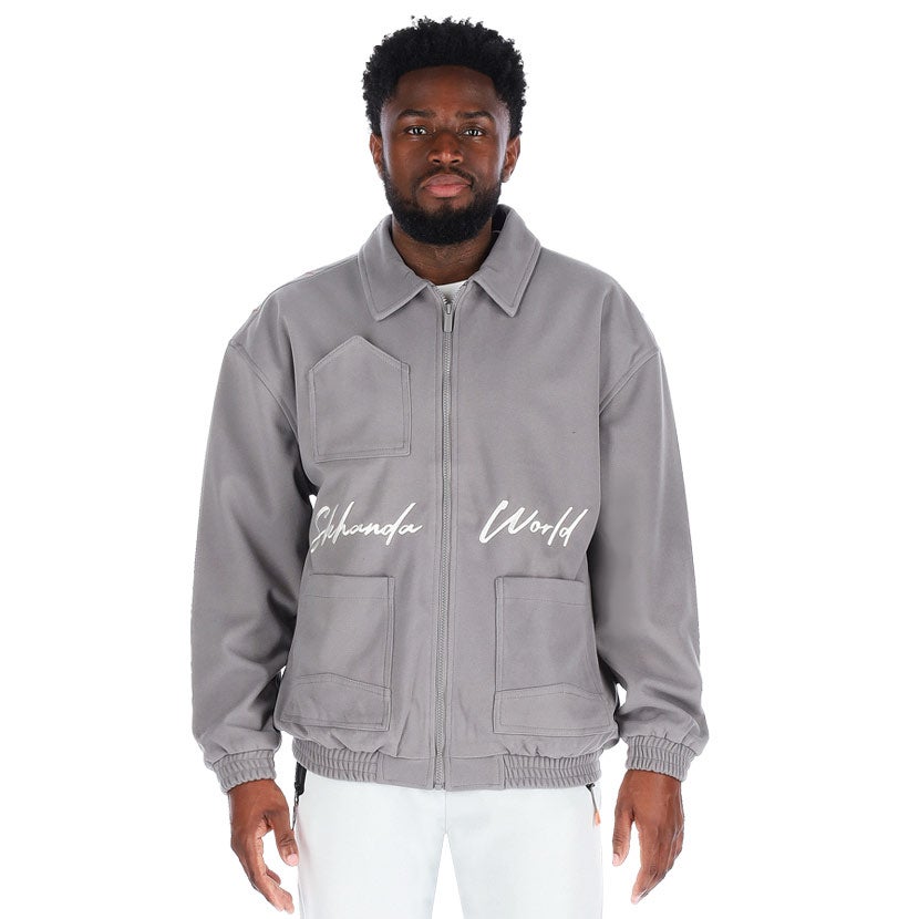 Skhanda World Flaming Concrete Jacket Mens Nickel | Studio 88