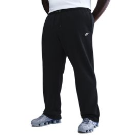 Nike Club Open-Hem Fleece Pants Mens Black/White | Studio 88