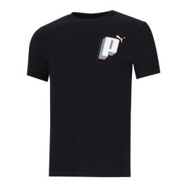 Shop Puma Mens TS Logo T-Shirt 7 Black | Studio 88