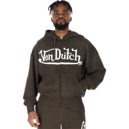 Shop Von Dutch Signature Hoodie Mens Black/Olive | Studio 88