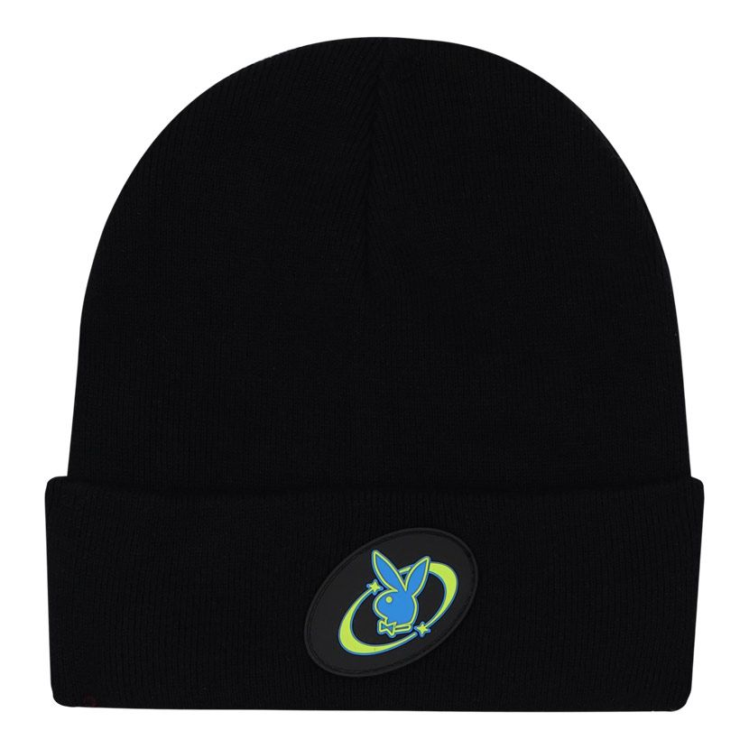 Playboy Y2K Emblem Beanie Black | Studio 88