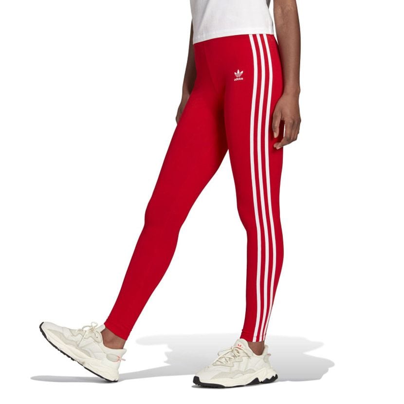 reputatie als je kunt Beoefend Shop adidas Originals Trefoil 3 Stripe Leggings Womens Red | Stud