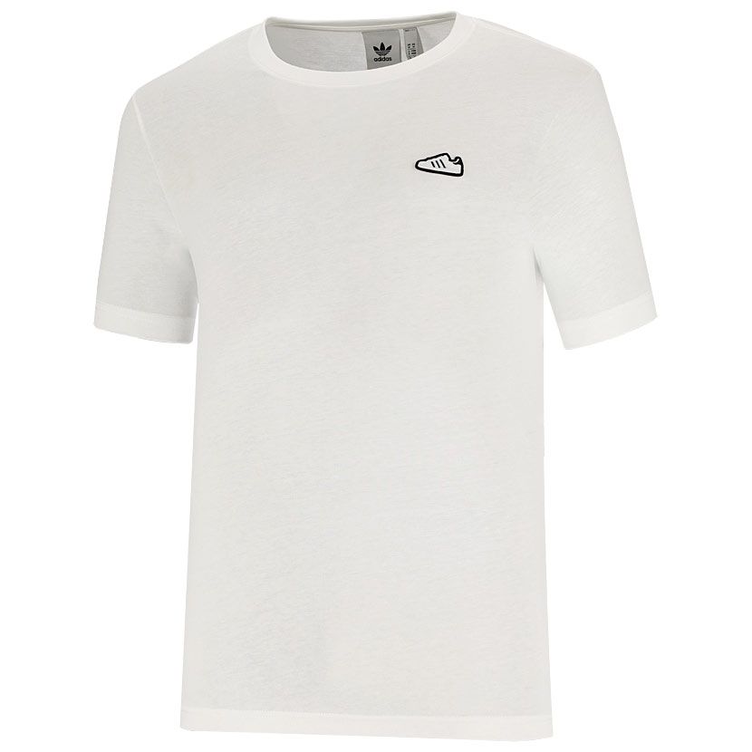 adidas Originals Embroidery T-shirt Mens White | Studio 88