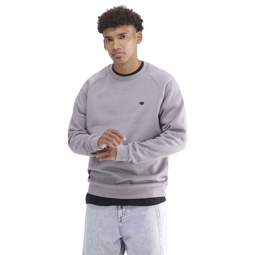 adidas Orignals Superstar Box Crewneck Sweatshirt Mens Grey