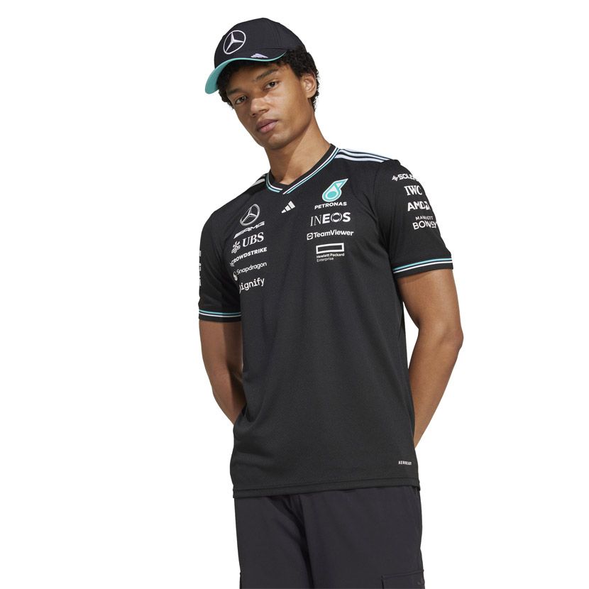 ◈ adidas × Mercedes-AMG / ポロシャツ Black L adidas Performance Mercedes AMG Petronas F1 Team Golfer Mens Black