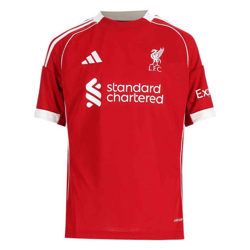 adidas Performance Liverpool 25/26 Home Jersey Youth Strawberry