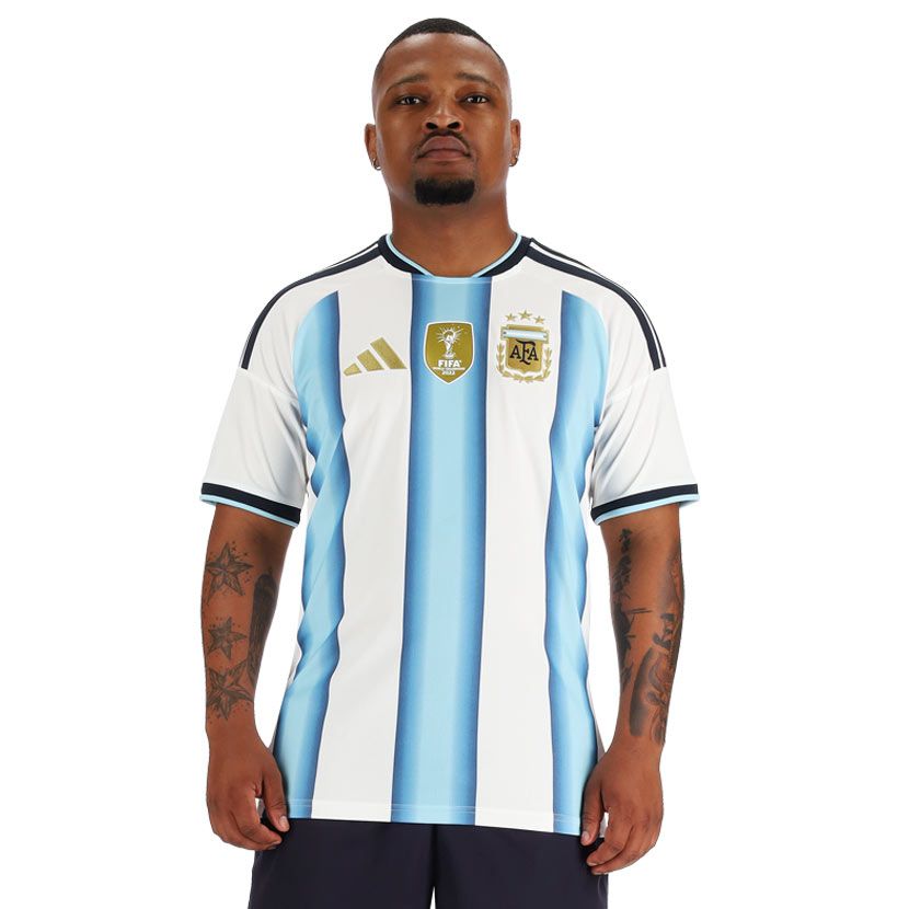 adidas Performance Argentina 26 Home Jersey Mens White Ice Blue