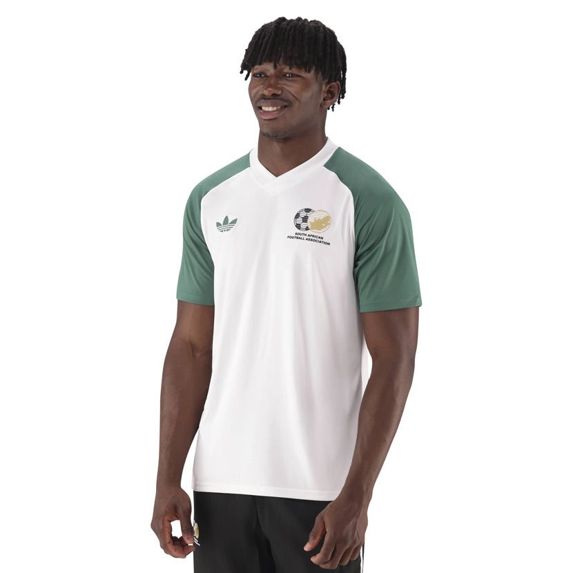 Bubu③ J726 adidas Originals Bafana Bafana 26 Pre Match Jersey Mens White