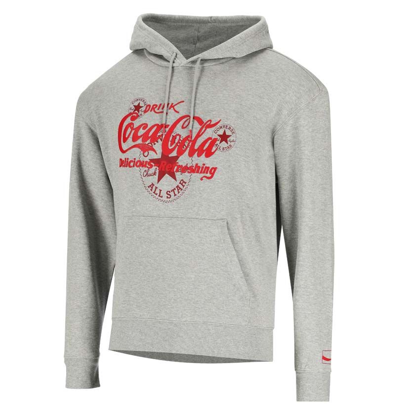 Converse Coca-Cola Hoodie Mens Vintage Grey | Studio 88