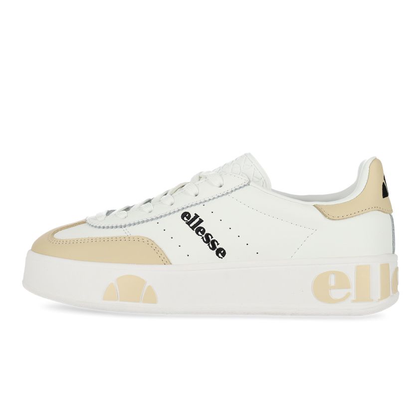 ellesse Calcio Platform Sneaker Womens White/Beige/Black Studio 88