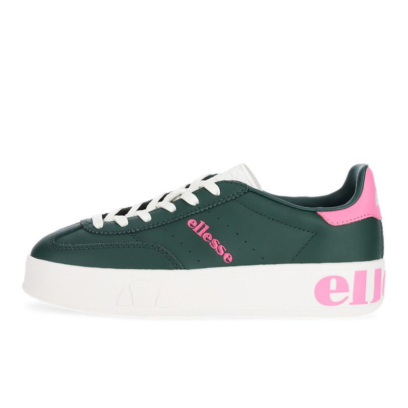ellesse Calcio Platform Sneaker Womens Green/Pink/White Studio 88
