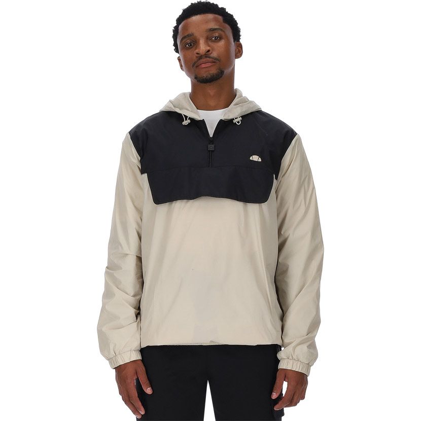 ellesse 1/4 Zip Windbreaker Mens Off White | Studio 88