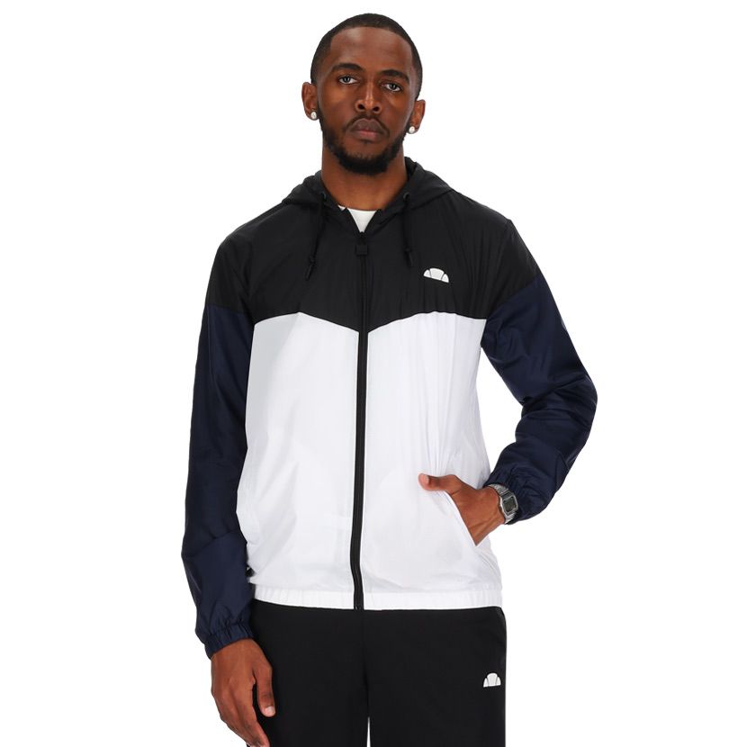 Shop ellesse Full Zip Core Windrunner Jacket Mens Black/Navy | St