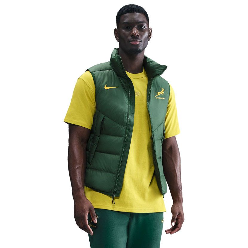 Nike Springboks Sideline Fill Vest Mens Green/Gold | Studio 88