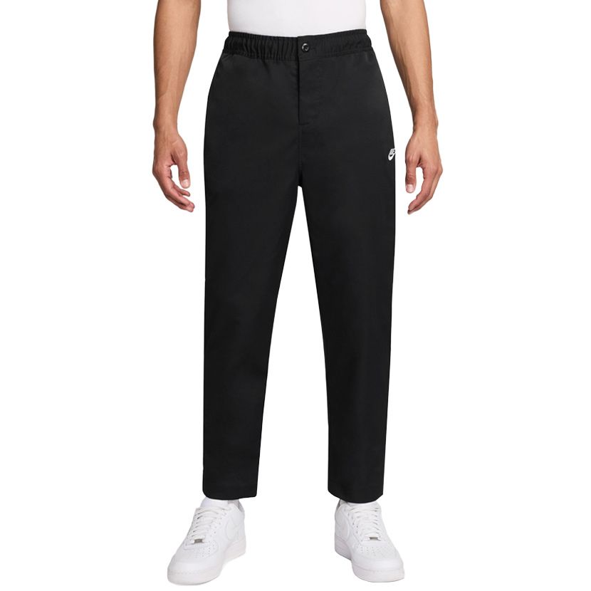 Shop Nike Club Woven Tapered Pants Mens Black/White | Studio 88