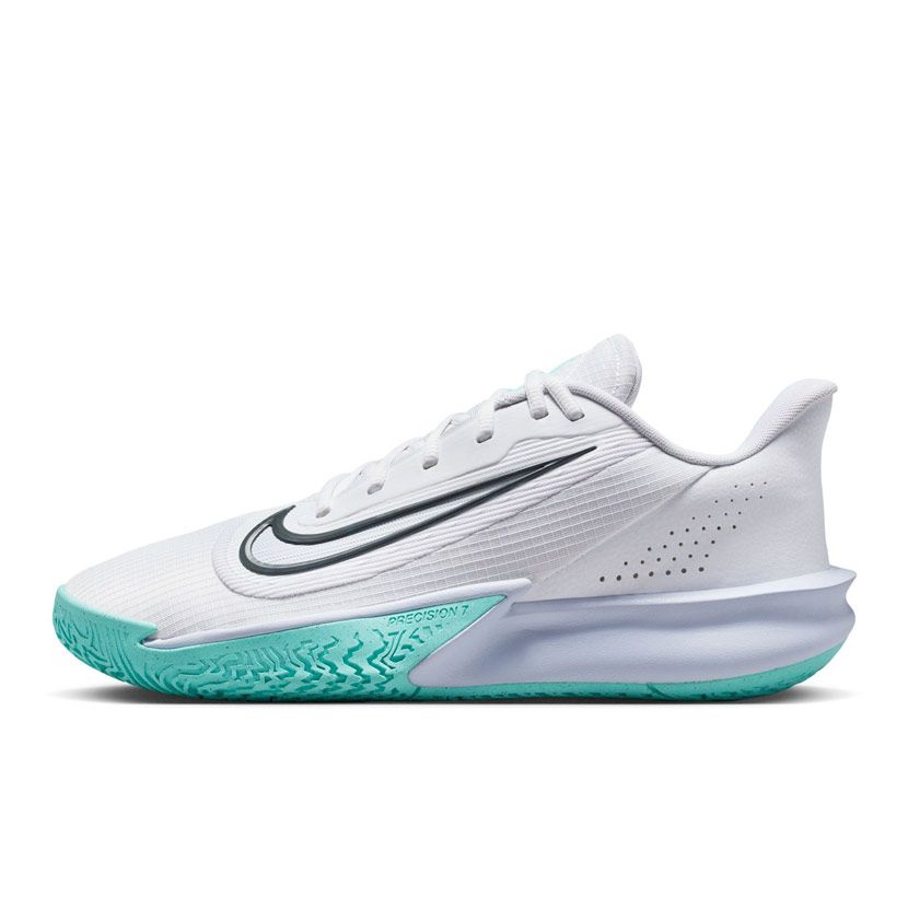 Nike Precision 7 Sneaker Mens White/Grey/Turquoise | Studio 88