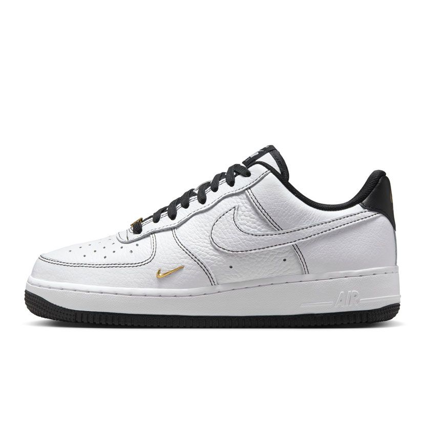 Nike Air Force 1 07 Mini Jewel Sneaker Womens White/Gold | Studio 88
