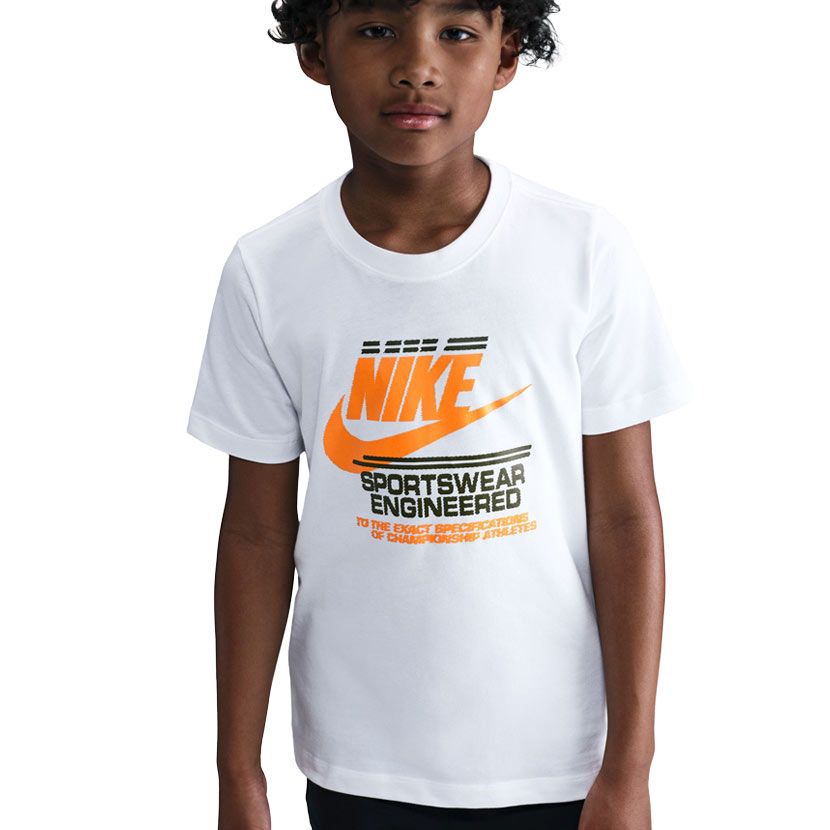 【極美品】BRIEFING LOGO LINE HIGHNECK Nike Sportswear Brandmark Futura T-Shirt Youth White | Studio 88