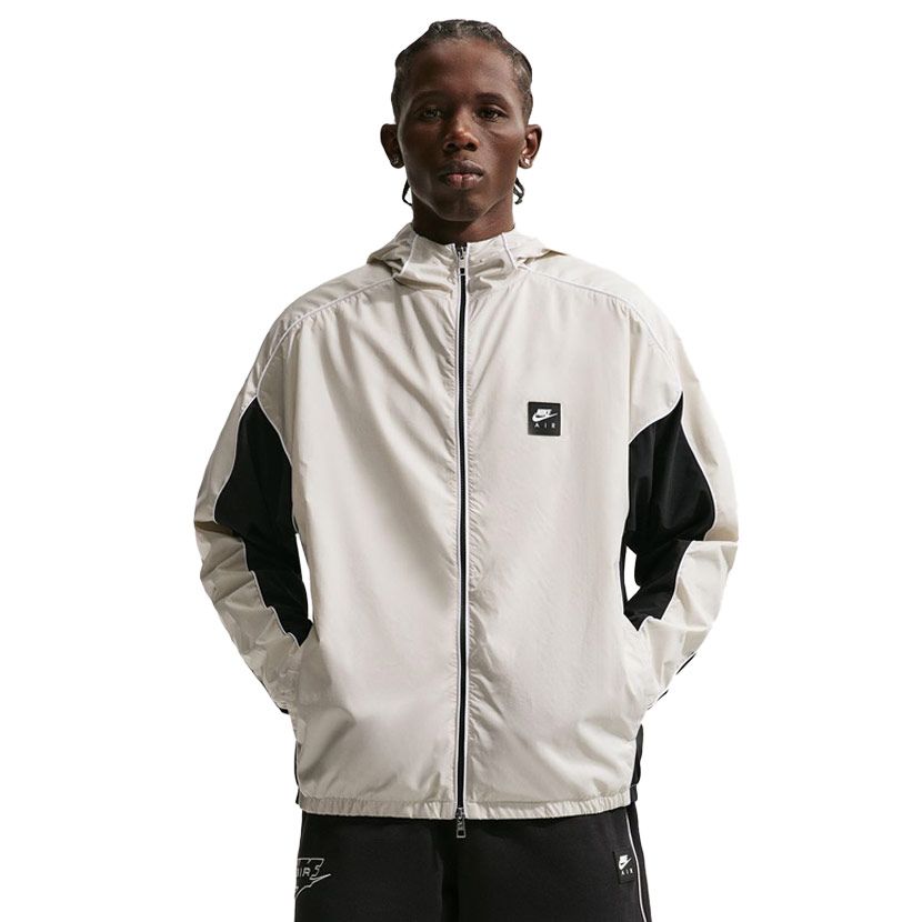 Nike Air Full Zip Hybrid Utility Jacket Mens Light Bone | Studio 88
