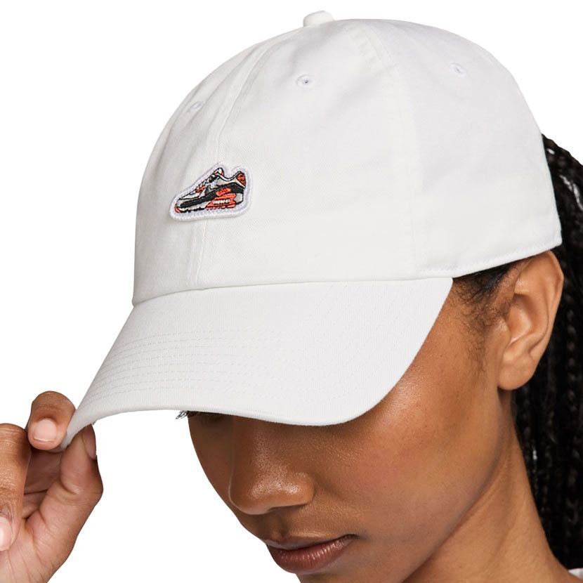 帽子 90s Long Bill cap white Cap with bill with embroidered maxi logo - Replay Jeans