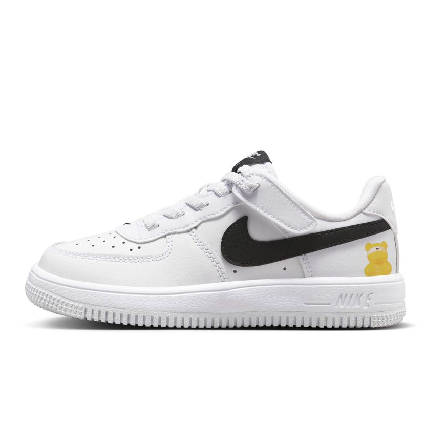 Nike Air Force 1 Low Easy On Sneaker Kids White/Black | Studio 88