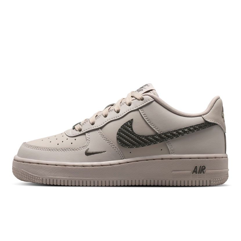 Nike Air Force 1 Tech Essential Sneaker Youth Grey/Newsprint