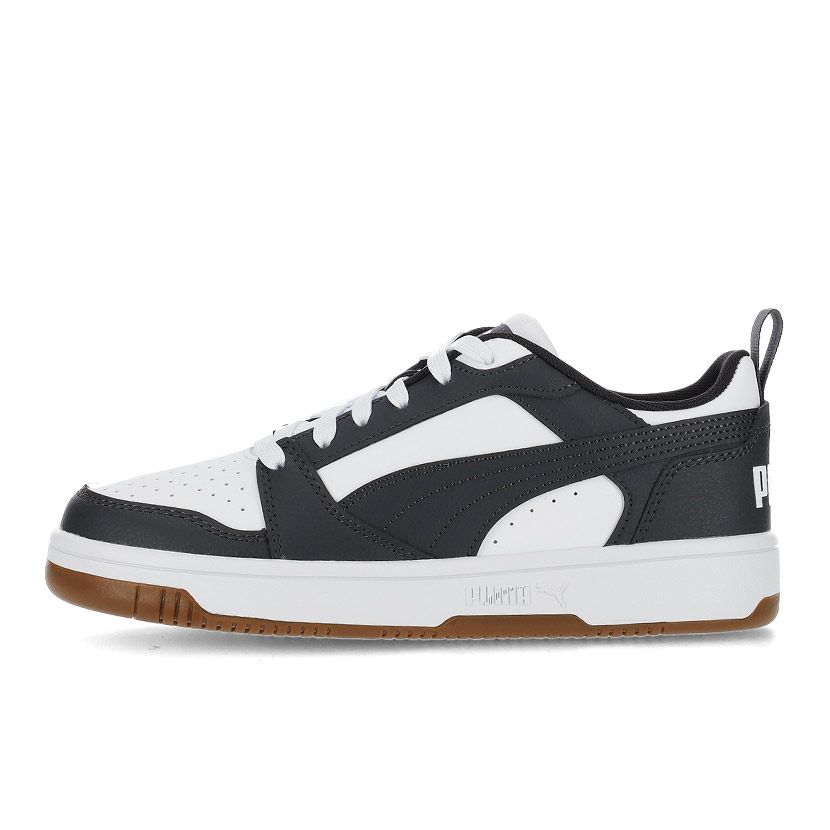 まー坊 Puma Rebound V6 Low Sneaker Youth White/Dusk Grey | Studio 88