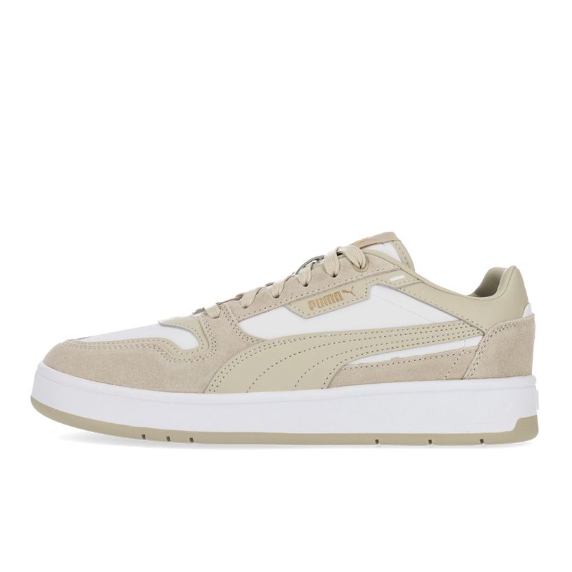 Puma Court Classics Street Sneaker Mens White/Gold Studio 88