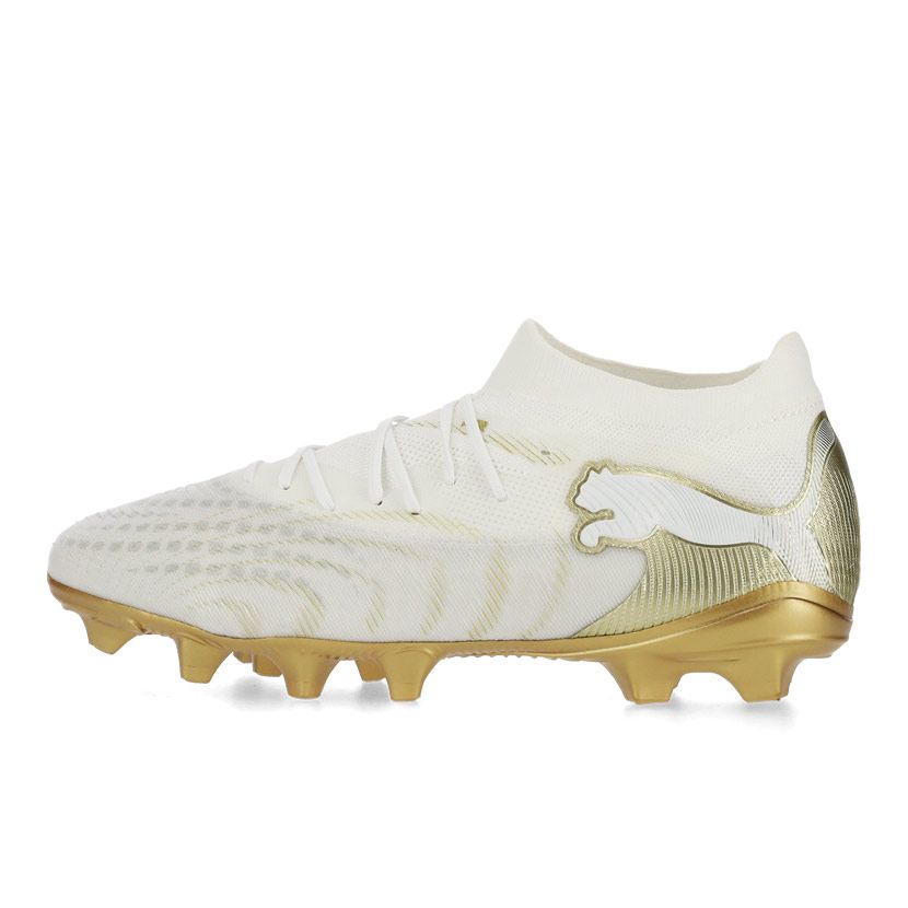 Puma Future 9 Match FG/AG Soccer Boots Mens White/Gold/Black