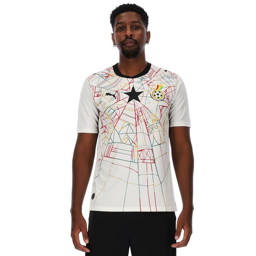 Puma Ghana 26 Home Jersey Mens White/Red | Studio 88