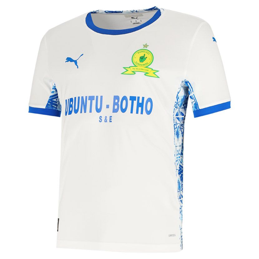 maido⭐️88  Puma Mamelodi Sundowns 25/26 Away Jersey Mens White/Blue