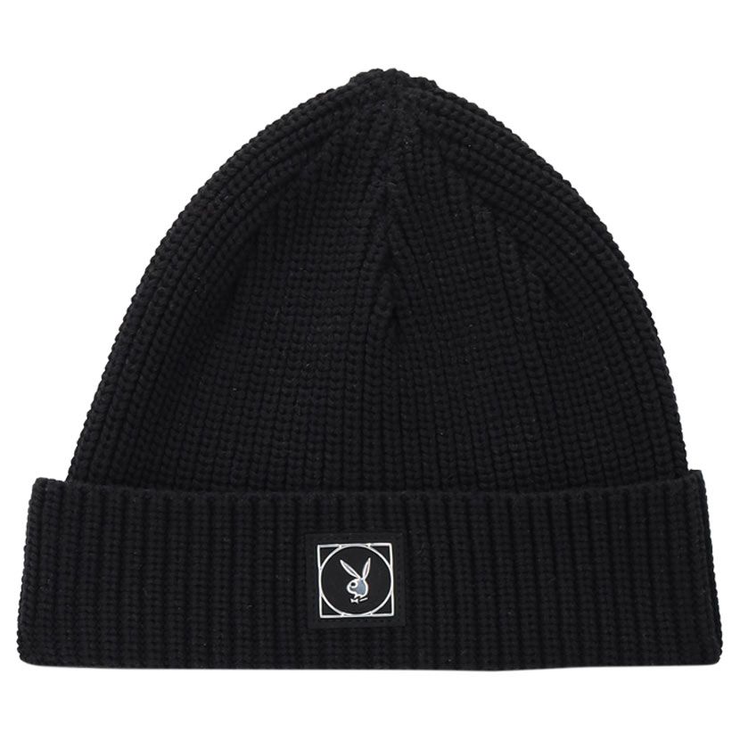 Playboy Chrome Fisherman Beanie Black | Studio 88