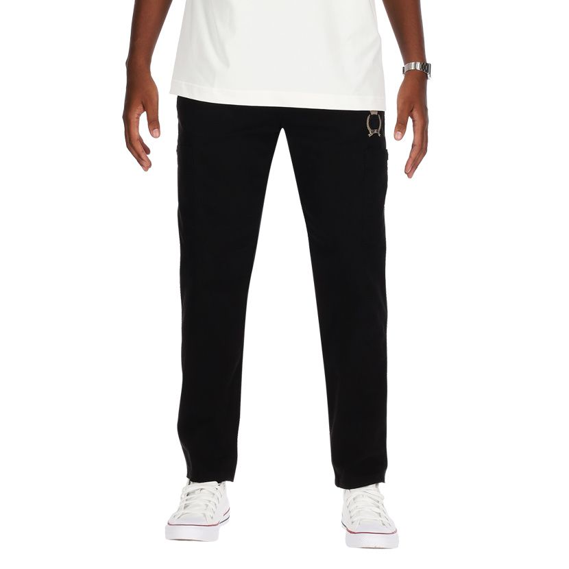SikSilk Loose Fit Cargo Pants Mens Black | Studio 88