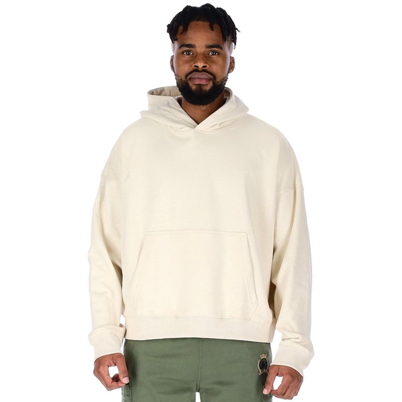SikSilk Graphic Hoodie Mens Ecru | Studio 88