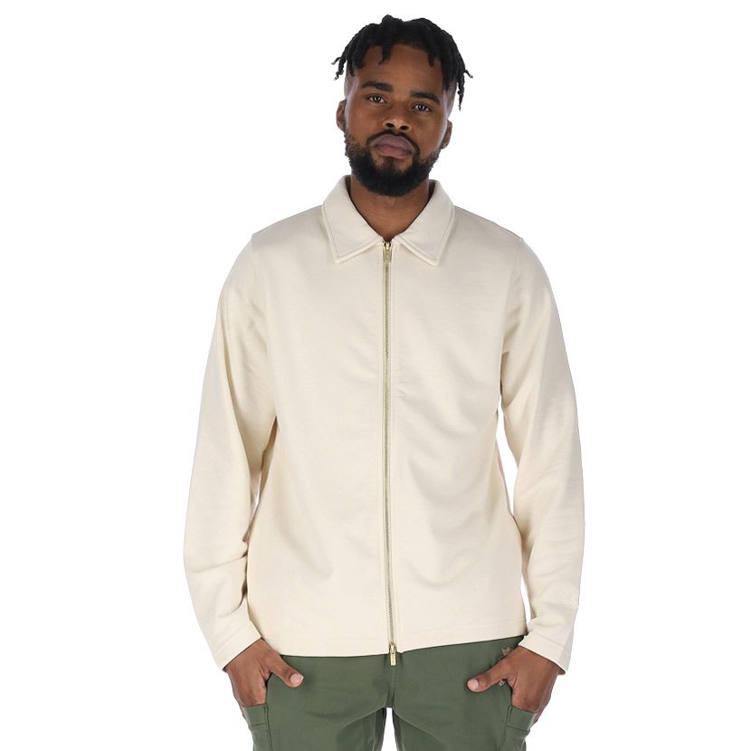 Shop SikSilk Smart Overshirt Men's Ecru | Studio 88