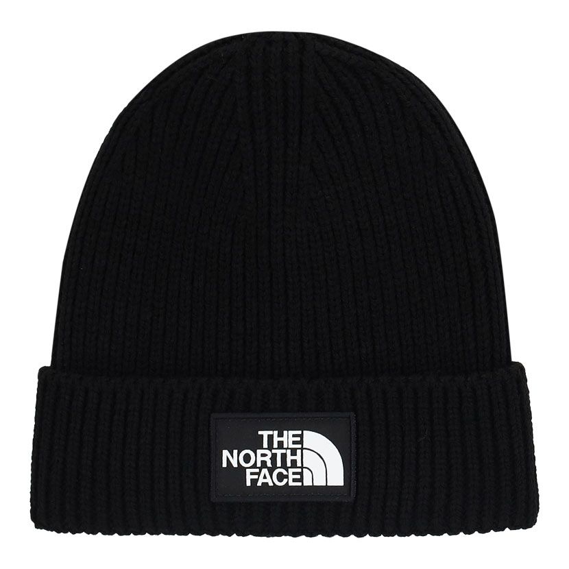 The North Face Logo Box Cuffed Beanie Black