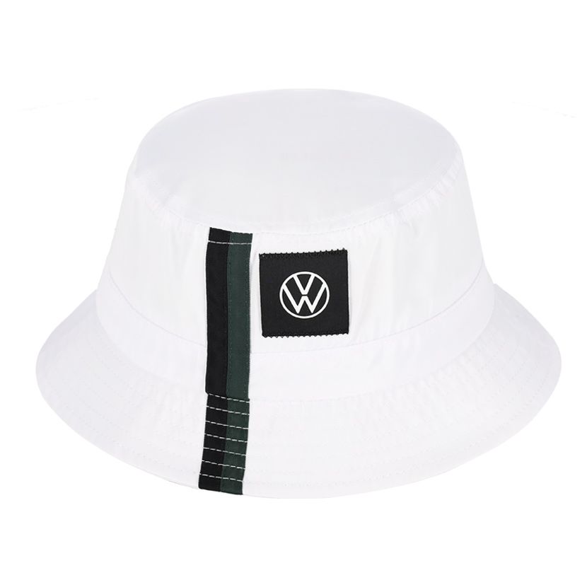Volkswagen Hex Band Panel Bucket Hat White/Black/Green | Studio 88