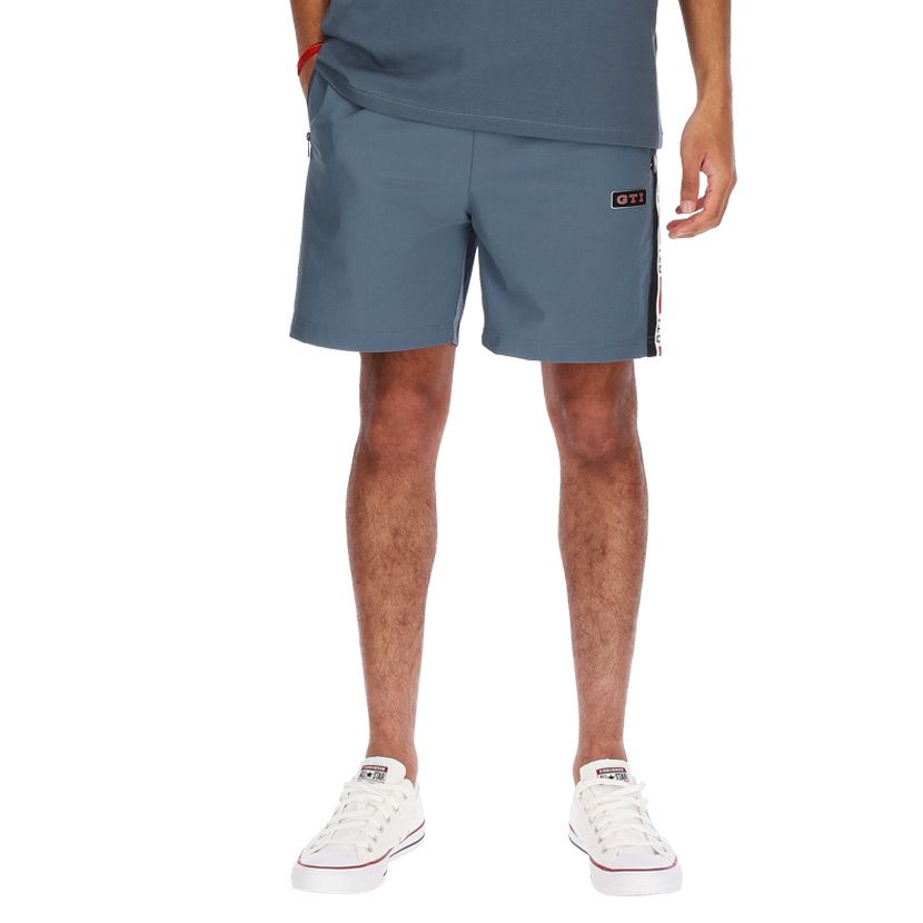 Volkswagen Side Leg Tape Shorts Mens Stormy White | Studio 88