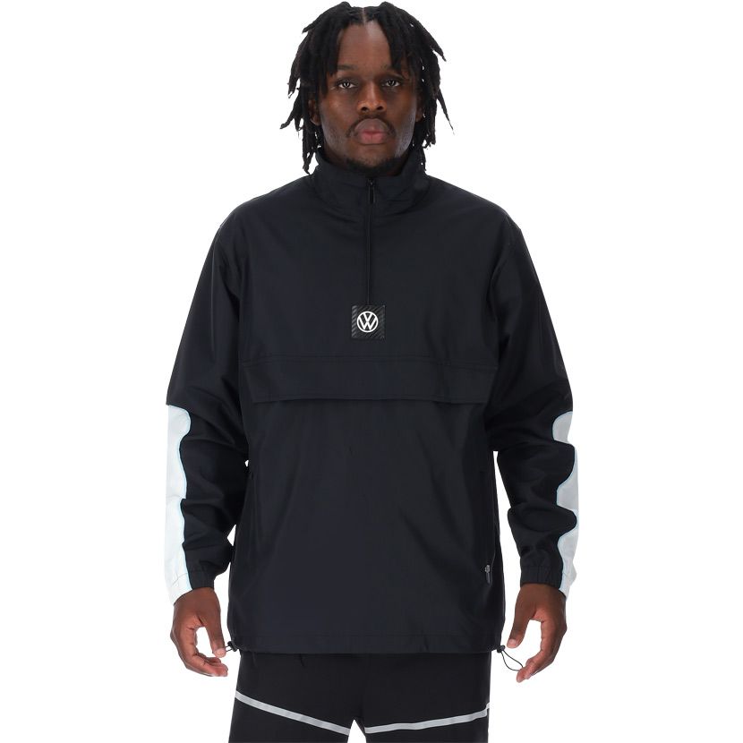 Volkswagen Panel & Piping 3/4 Zip Jacket Mens Black | Studio 88