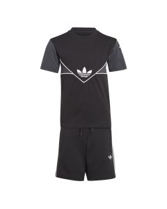 adidas Originals Shorts and Tee Kids Set Black