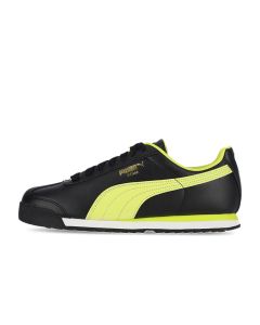 Puma Roma Basic+ Mens Shoes Black/Lime