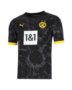 Puma Borrusia Dortmund 23/24 Mens Away Jersey Black-Cyber Yellow
