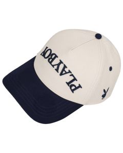 PYB336IW-PLAYBOY-U-DOWN-CAP-INDIGO-WHT-SAND-PB-SS25-MC-0114-V1