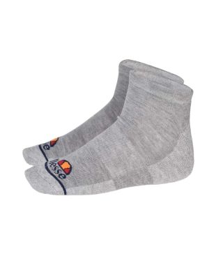 Shop ellesse Trainer Liner Socks Mens White Grey | Studio 88
