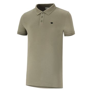 adidas Originals Essential Polo Golfer Mens Silver Pebble/Black