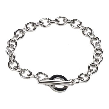 Ed Hardy T Bar Bracelet Silver