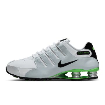 Nike Shox NZ Sneaker Mens White/Silver/Green