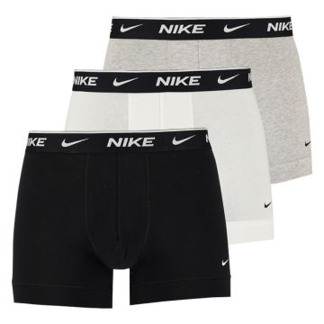 Nike 3 Pack Essentials Cotton Trunks Mens White/Grey